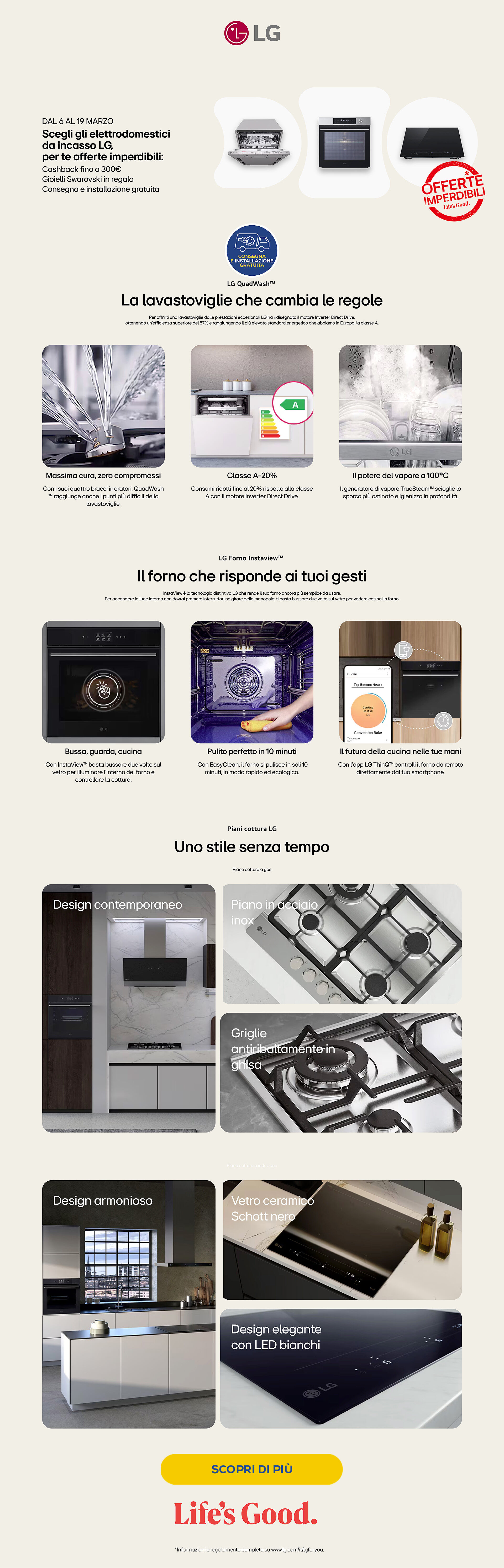 LG consegna e installazione